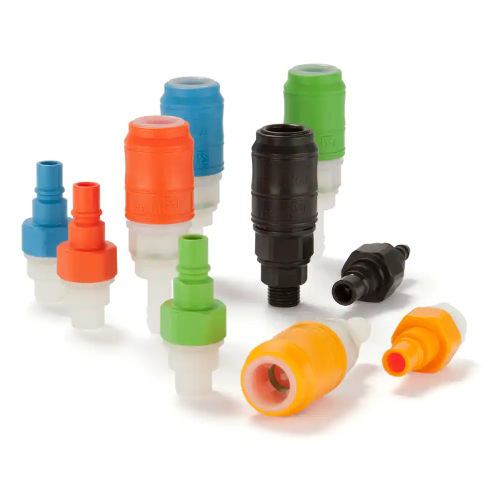 派克48系列快換接頭，使用熱塑材料，符合派克結(jié)構(gòu)設(shè)計(jì)